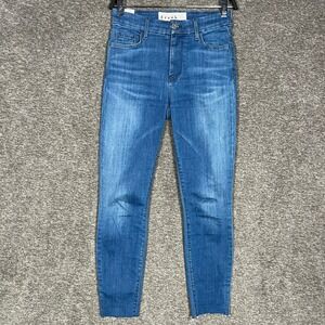 Frank & Eileen Sligo Jeans Womens 26 Blue Wash Denim High‎ Rise Skinny Raw Hem